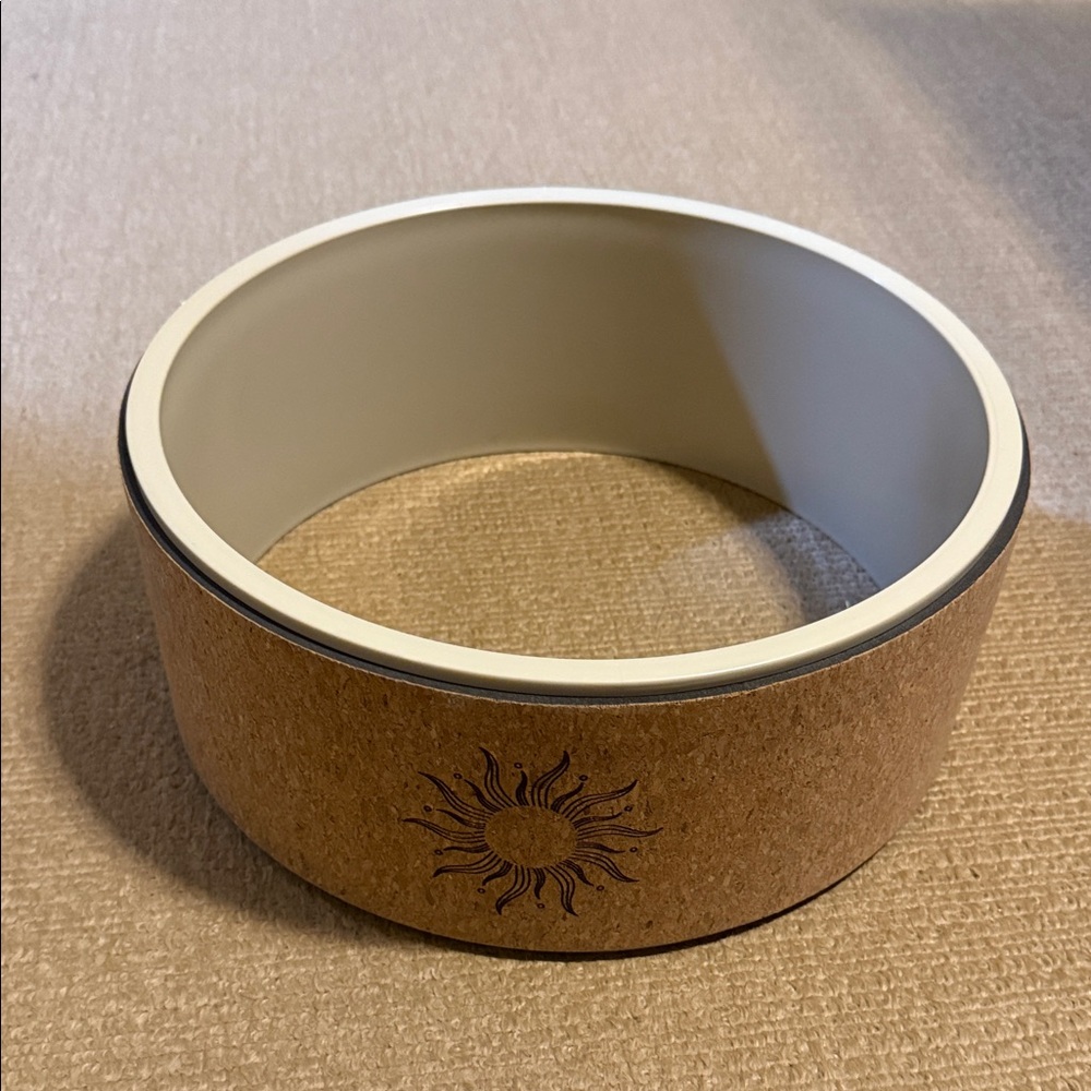 Yoga Wheel with Sun Design
